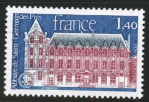 FRANCE Scott 1645 MNH** 1979 St. Germain Abbey stamp