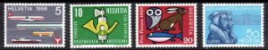 Switzerland  #370-373  Mint NH CV $2.40