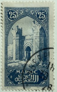AlexStamps FRENCH OFFICES IN MOROCCO #62 VF Used