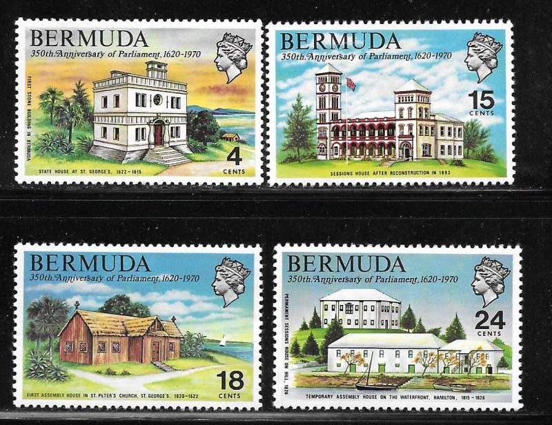 Bermuda 272-275: Historic Parliament Buildings, MH, VF