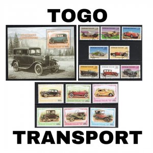 Thematic Stamps - Togo - Transport - Choose from dropdown menu