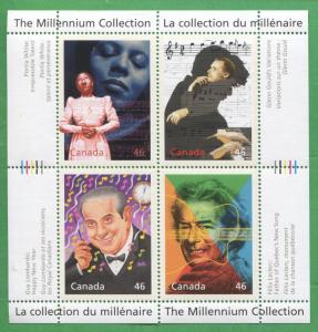 The Millennium Collection of Music Souvenir Stamp Sheet Canada E31