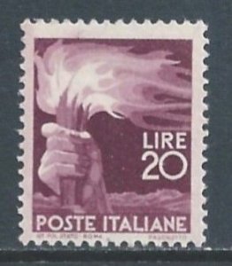 Italy #474 MH 20L Torch