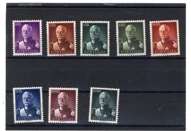 P​ORTUGA 1945 Pres.ANTONIO OSCAR de FRAGOSO#650-657 MNH $150.00