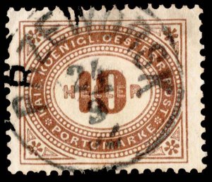 Austria Scott J28 Used.