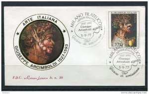 Italy 1977 First  Day Special Cancel Cover ART  Diuseppe Arcimbolde