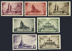 Russia 597-601,603-604,MNH.Mi 558-562,564-565. Architects,Moscow-1937.Projects.