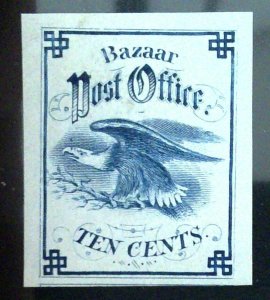 Scott #WV8 - 10c Blue - New York, Metropolitan Fair - Unused with PF cert - 1864