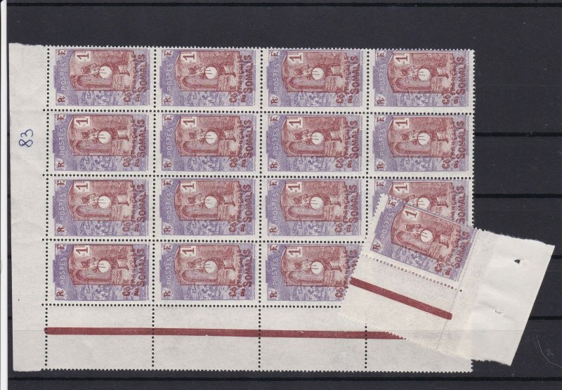 French Somalia Mint Never Hinged Stamps Block ref R 18339