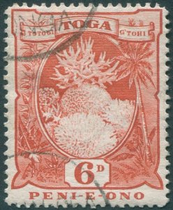 Tonga 1897 6d red SG47 used