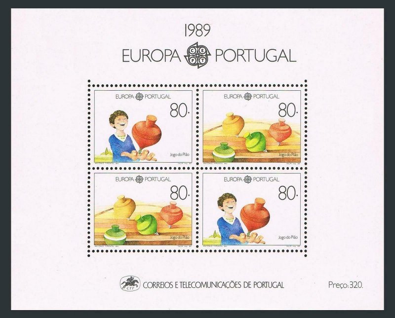 Portugal 1776,MNH.Michel 1786 Bl.64. EUROPE CEPT-1989:Children's toys.