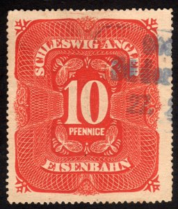 1900's, Germany 10pfg, Railway stamp, Used