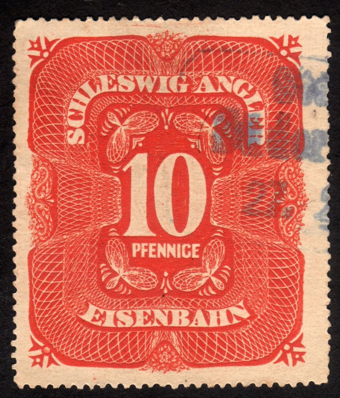 1900's, Germany 10pfg, Railway stamp, Used