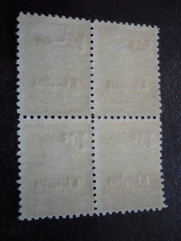 Stamps- Cuba-Scott# E15 - Mint Hinged Block of 4 Stamps Overprinted & Surcharged