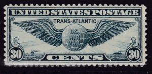 United States 1939 C24 30c dull blue Winged Globe  VF/NH(**)