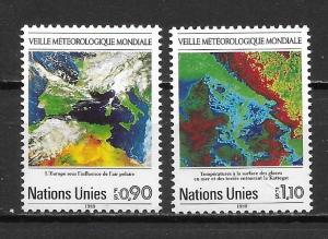 UN Geneva 176-77 World Weather Watch set MNH