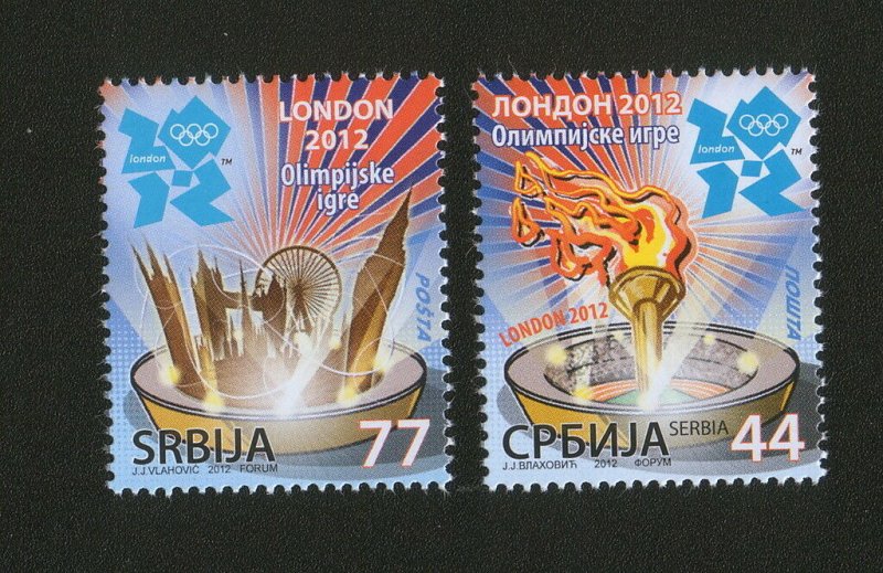 SERBIA-GREAT BRITAIN-MNH** SET-OLYMPIC GAMES LONDON-2012.