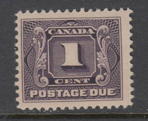 Canada #J1 Postage Due - Nice Mint NEVER HINGED  - cv$40.00
