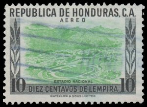 HONDURAS 1956 AIRMAIL STAMP. SCOTT: C256. USED. # 1