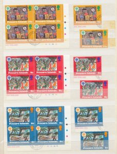 Pitcairn Islands ART 1979 Christmas MNH Used Blocks Sheets FDC (Apx 27) EP484