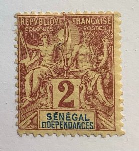 Senegal 1892 Scott 36 MH - 2c,  Navigation and Commerce