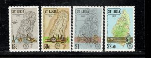 ST. LUCIA SC# 888-91 FVF/MNH