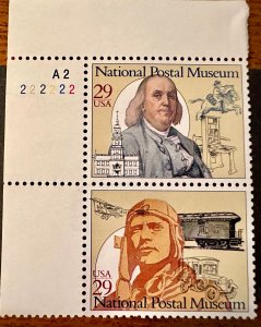 US # 2779 & 2781 National Postal Museum 29c 1993 Mint NH