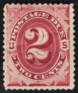 US# J23 2c Bright Claret Postage Due MINT Hinged SCV $32.50