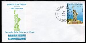 Comoro Islands Statue of Liberty U/A FDC