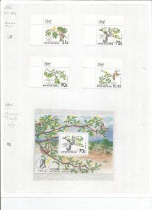 BOPHUTHATSWANA - 1992 - Acacia Trees - Perf 4v Set & S.Sheet - Mint Light Hinged