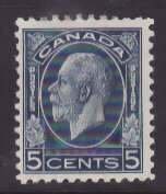 Canada-Sc#199- id5-unused hinge remnant og 5c KGV Medallion-1932-       