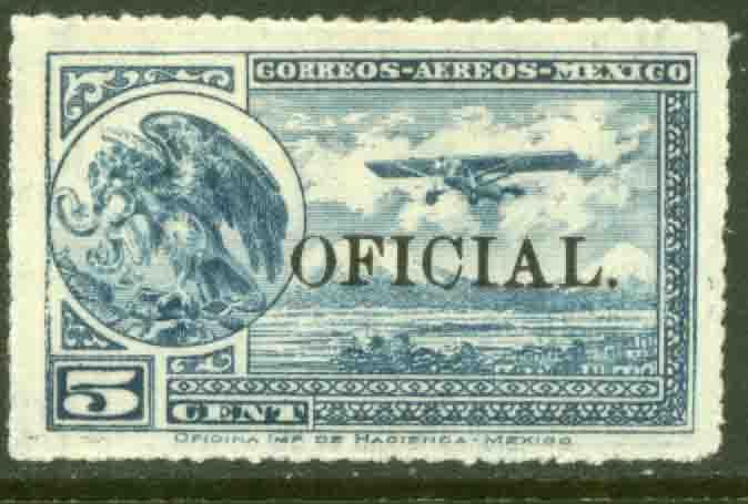 MEXICO CO17, 5¢ Air Official. MINT, NH. VF.