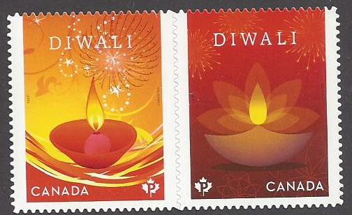 Canada #3025i MNH set, Diwali (Indian holiday), issued 2017