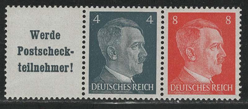 Germany Scott # 508, 511, label A16.3, mint nh, se-tenant, Mi# W153