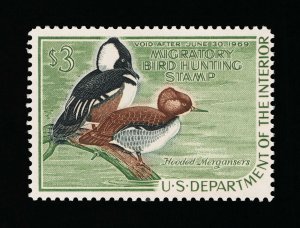 AFFORDABLE GENUINE SCOTT #RW35 VF-XF MINT OG NH 1968 FEDERAL DUCK STAMP #13300