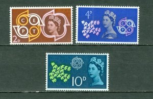 GREAT BRITAIN 1961 EUROPA #382-384 SET MNH...$0.75