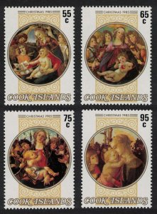 Cook Is. 'Virgin and Child' Paintings by Botticelli Christmas 1985 MNH