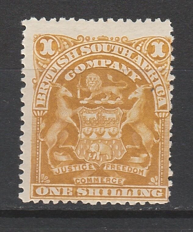 RHODESIA 1898 ARMS 1/-