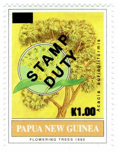 (I.B) Papua New Guinea Revenue : Stamp Duty 1K on 21t OP