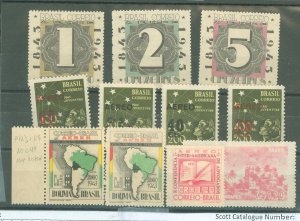 Brazil #C49-C52/C55-C58 Unused Single (Complete Set)