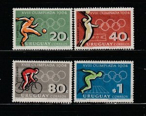 Uruguay 722-725 Set MH Sports, Olympics (B)