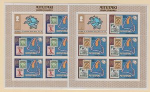 Aitutaki Scott #102-103 Stamps - Mint NH Souvenir Sheet