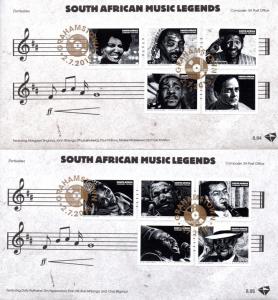 South Africa - 2015 Popular Musicians II FDC Set