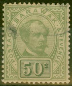 Sarawak 1897 50c VERT SG20 sans WMK bon d'Occasion