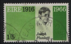 Ireland 1966 used Sc 213 1sh5p Joseph Plunkett - Easter Week Rebellion 50th ann