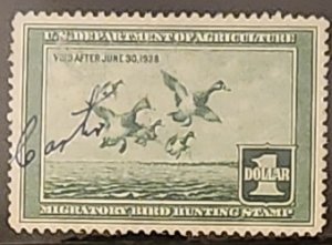 USA #RW4 duck stamp CV $65