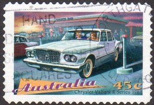 Australia 1586 - Used - 45c Chrysler Valiant R Series,1962 (1997) (cv $0.60) +