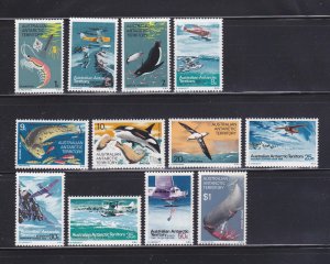 Australian Antarctic Territory L23-L34 Set MNH Various (A)