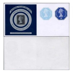 WSP143 QEII 3p and 1/2p 1974 National Stamp Day Label