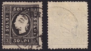 Lombardy-Venetia - 1858 - Scott #8 - used - Franz Josef